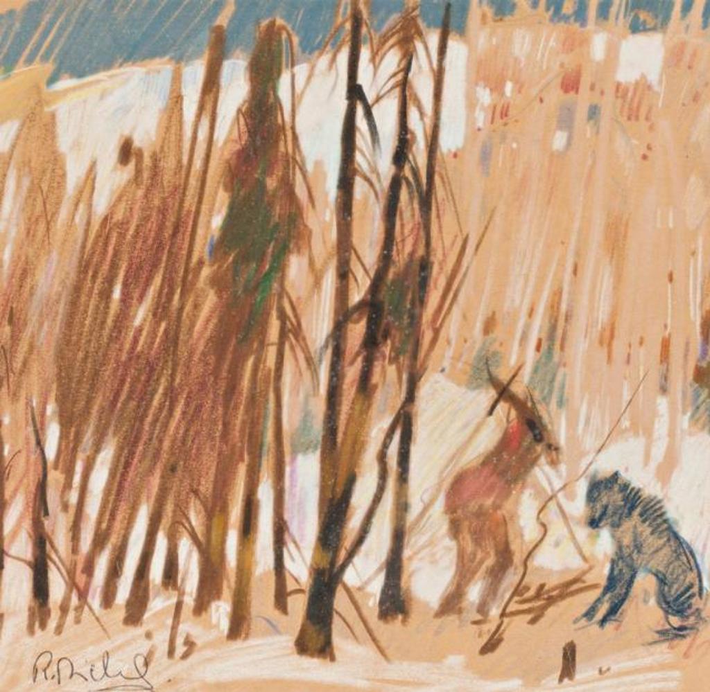 René Jean Richard (1895-1982) - Woodcutter and his dog