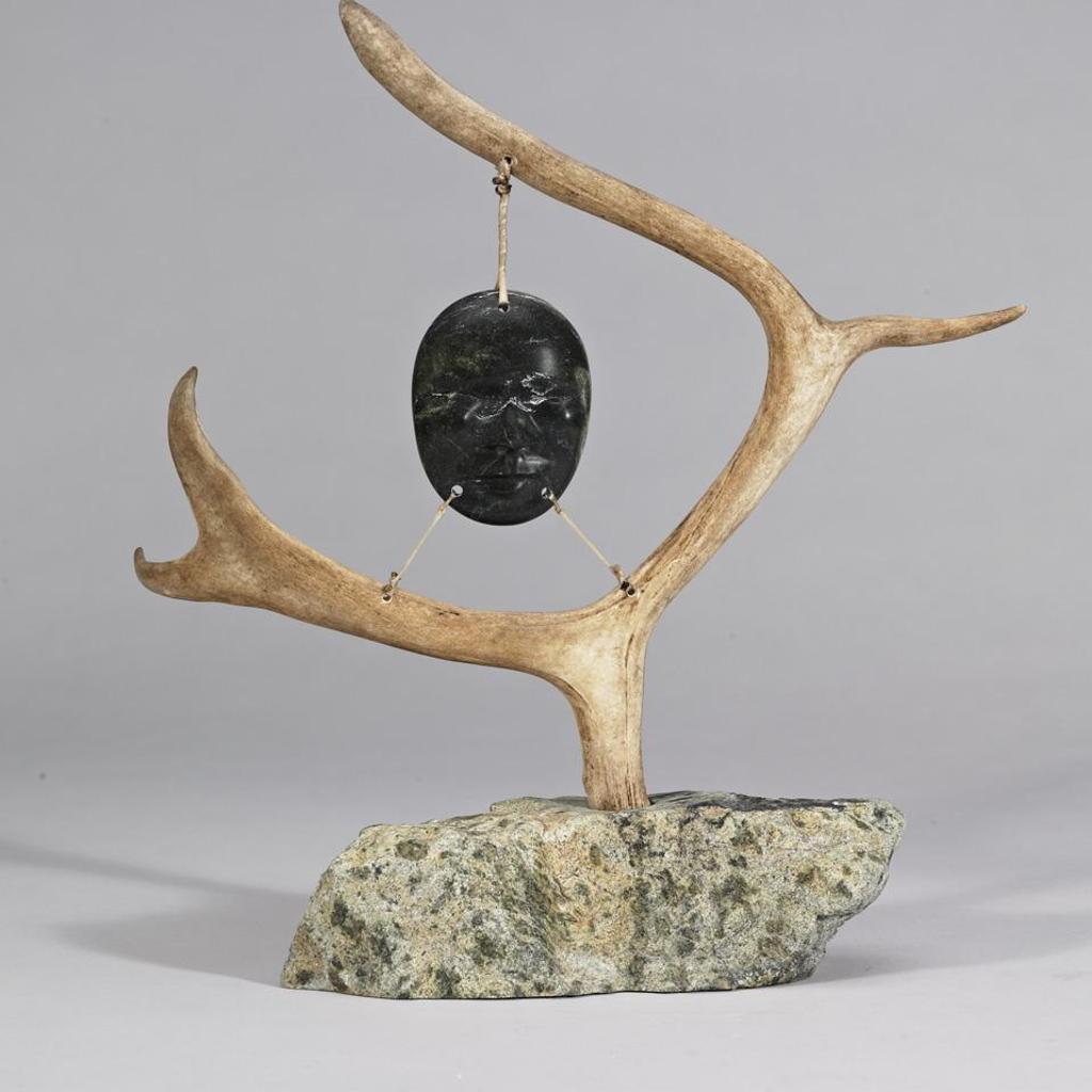 John Terriak (1950) - Faces With Antler (Together With A Similar Piece)