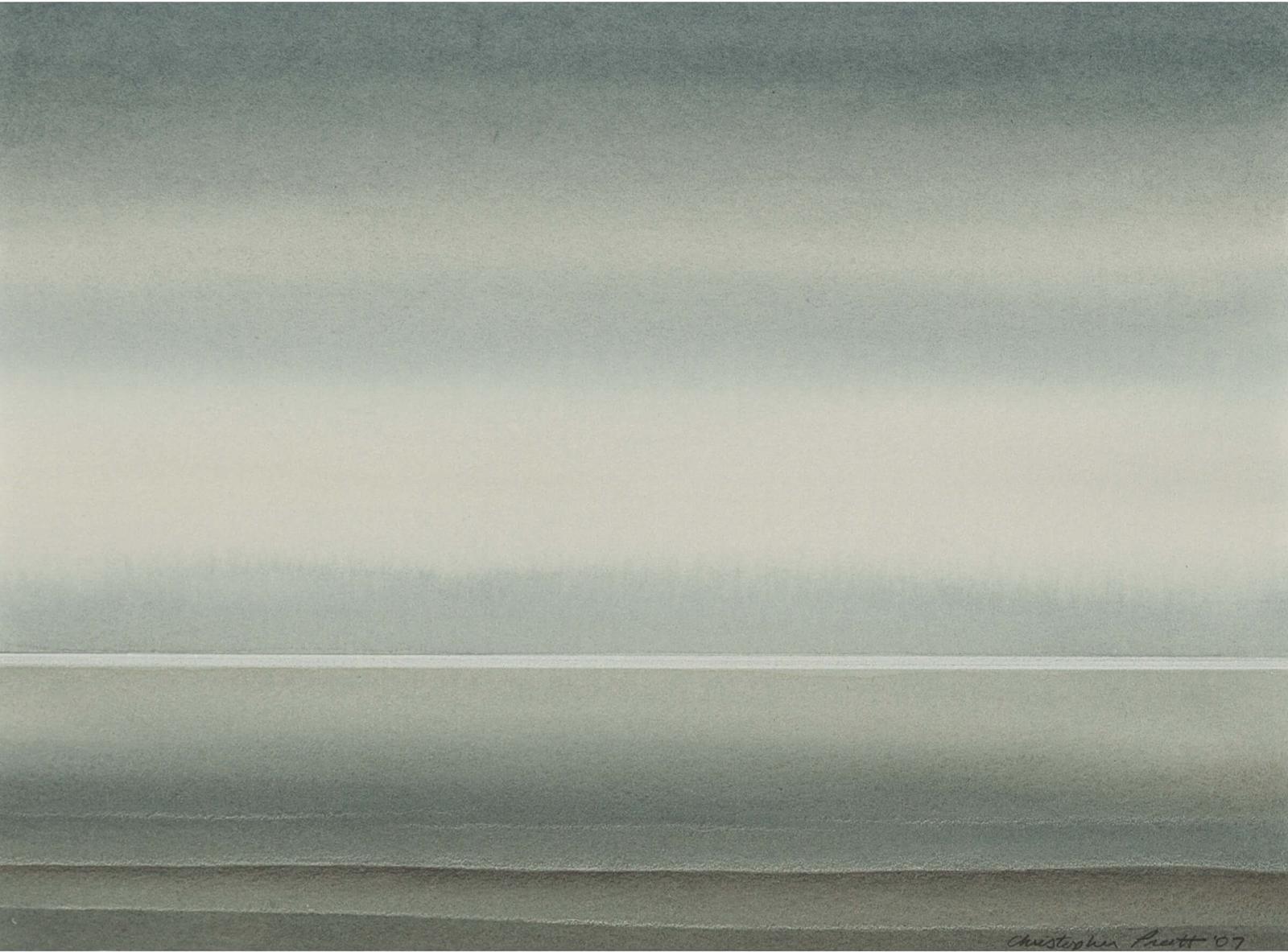 Christopher John Pratt (1935-2022) - Grey Sky, Brown Sand