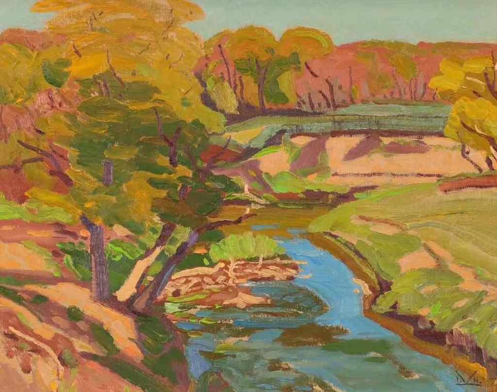 Illingworth Holey (Buck) Kerr (1905-1989) - Wascana Creek From Mcewans Bridge; 1981