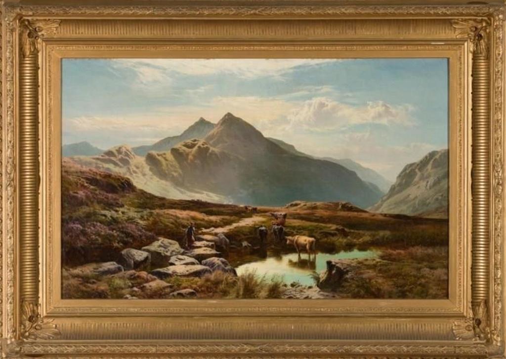 Sidney Richard Percy (1821-1886) - Highland Cattle Watering