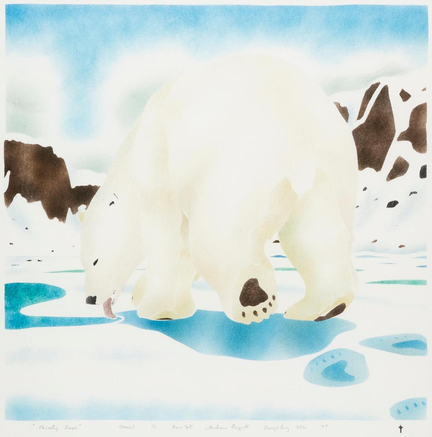 Andrew Karpik Qappik (1964) - Thirsty Bear