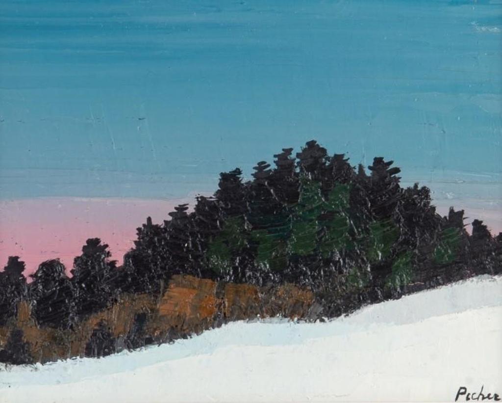 Claude Picher (1927-1998) - Untitled (Pines at Dusk)