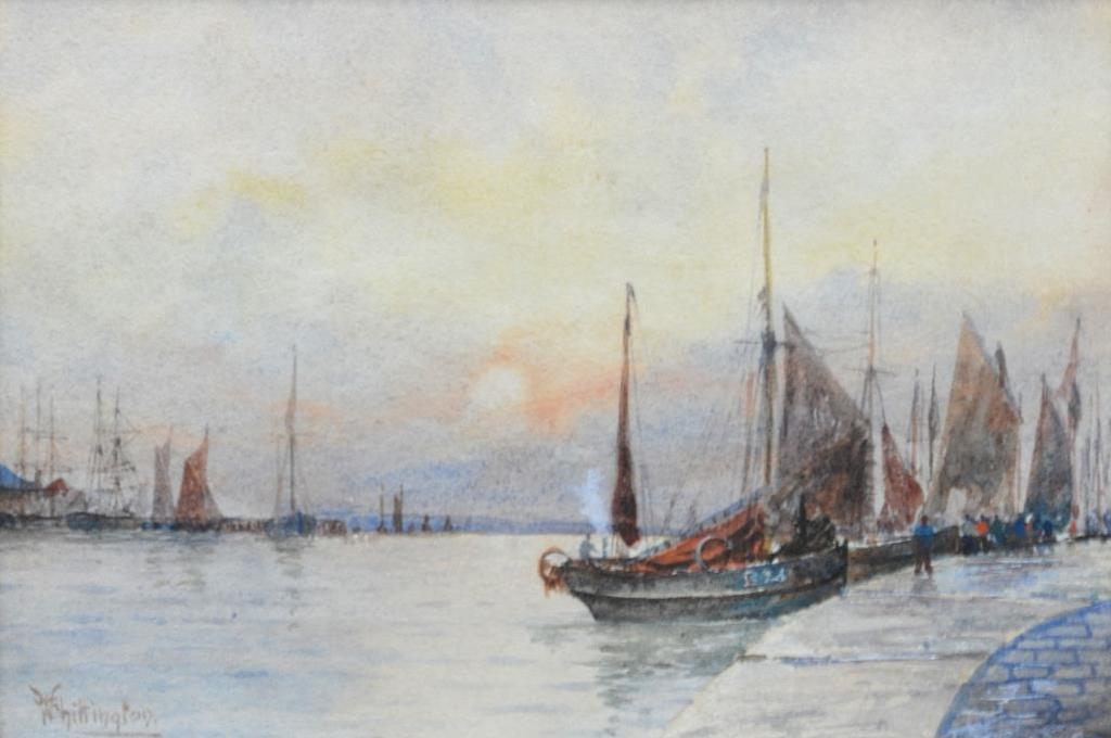 W.G. Whittington (1904-1914) - Harbour Scene