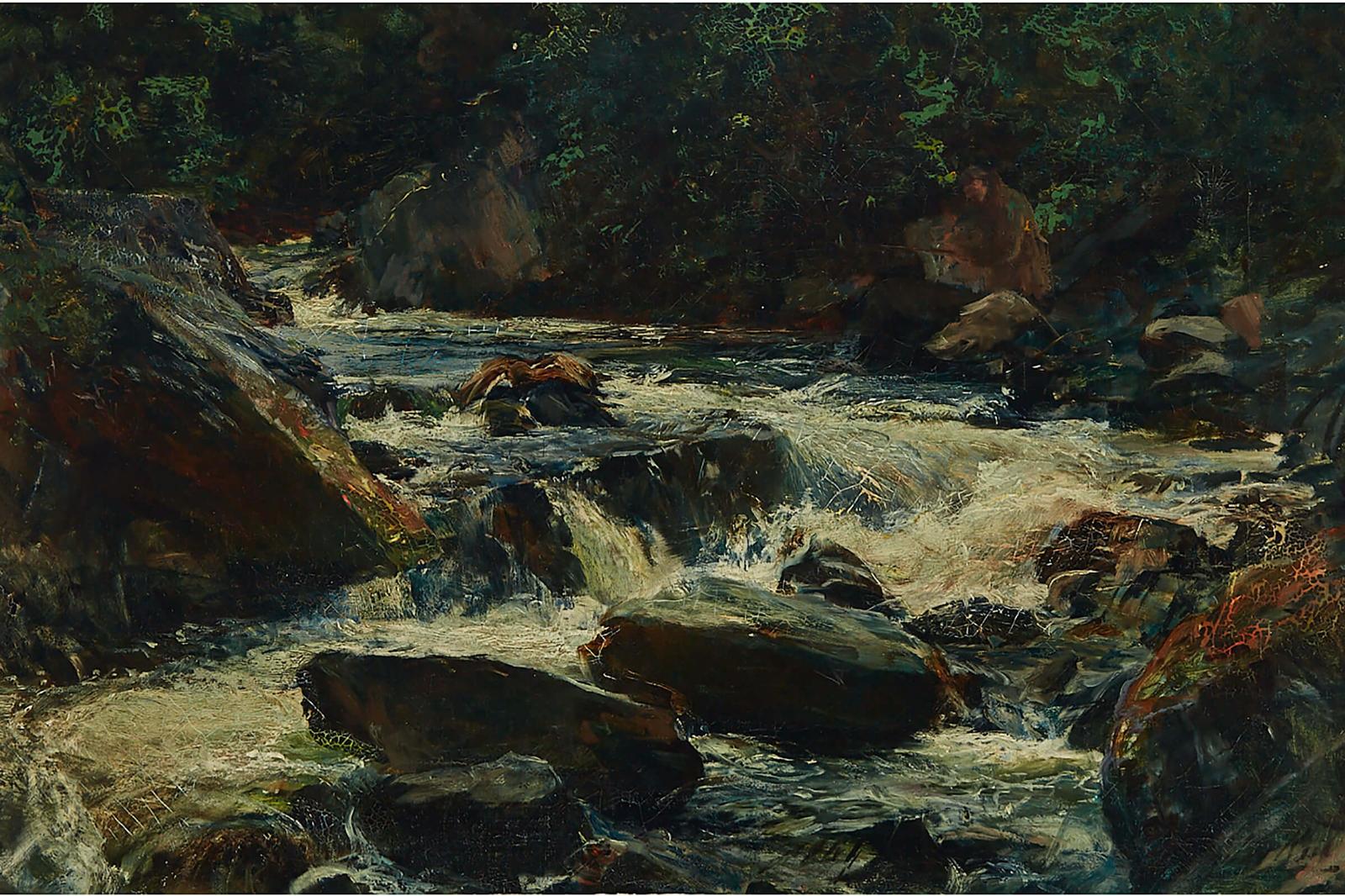 George Ogilvy Reid (1851-1928) - A Galloway River, Circa 1912