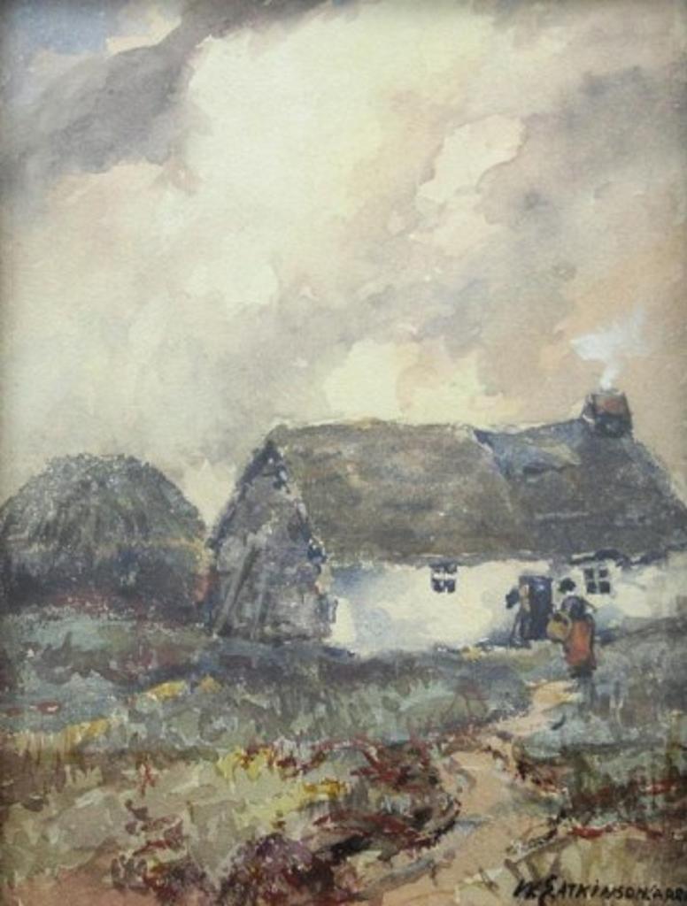 W.E. Atkinson (1862-1926) - Crofters Cottage