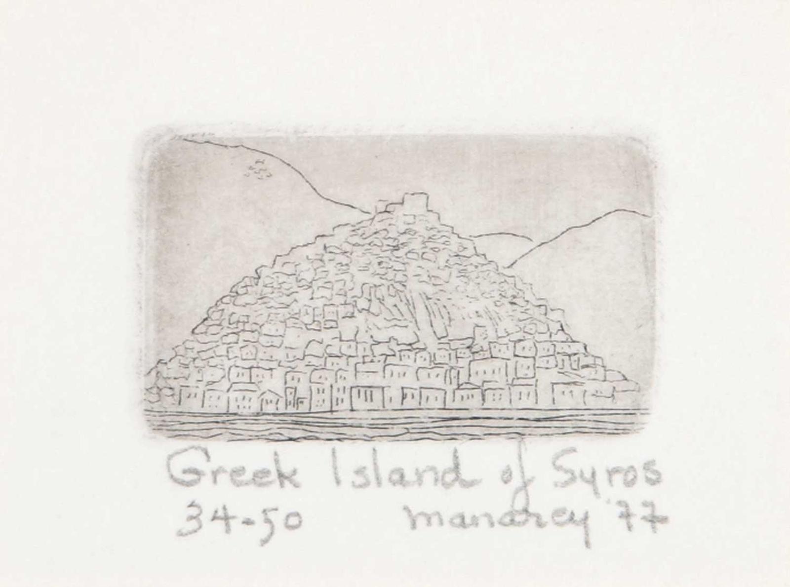 Thelma Alberta Manarey (1913-1984) - Greek Island of Syros  #34/50