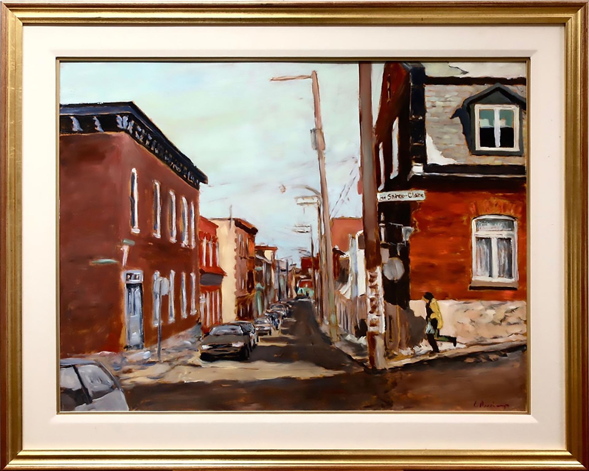 Luc Deschamps (1961-2021) - Running Down The Hill, Rue Ste-Claire, Old Quebec