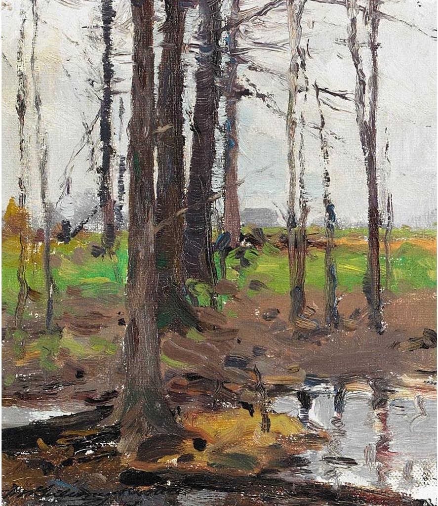 Farquhar Mcgillivray Strachan Stewart Knowles (1859-1932) - Landscape With Trees