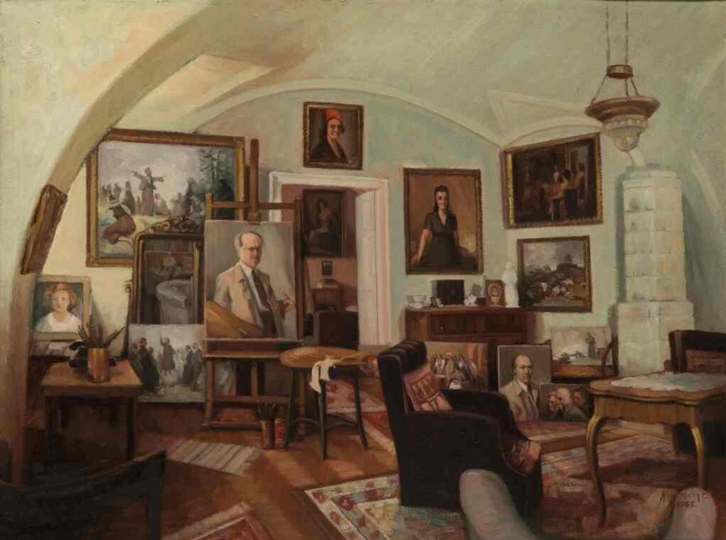 Bernard Kassoy (1914-2008) - Interior of a Salon