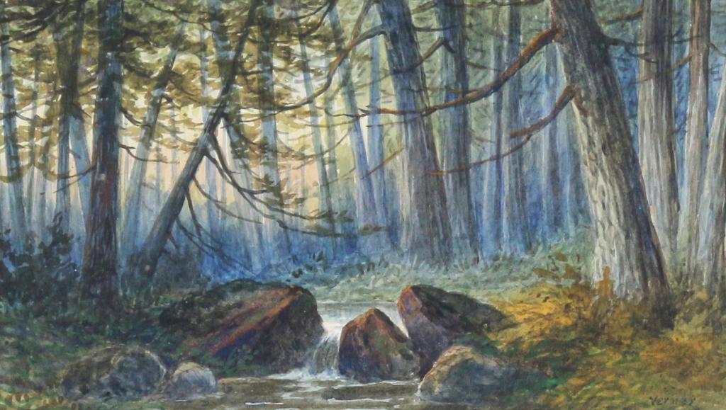 Frederick Arthur Verner (1836-1928) - Woodland Stream