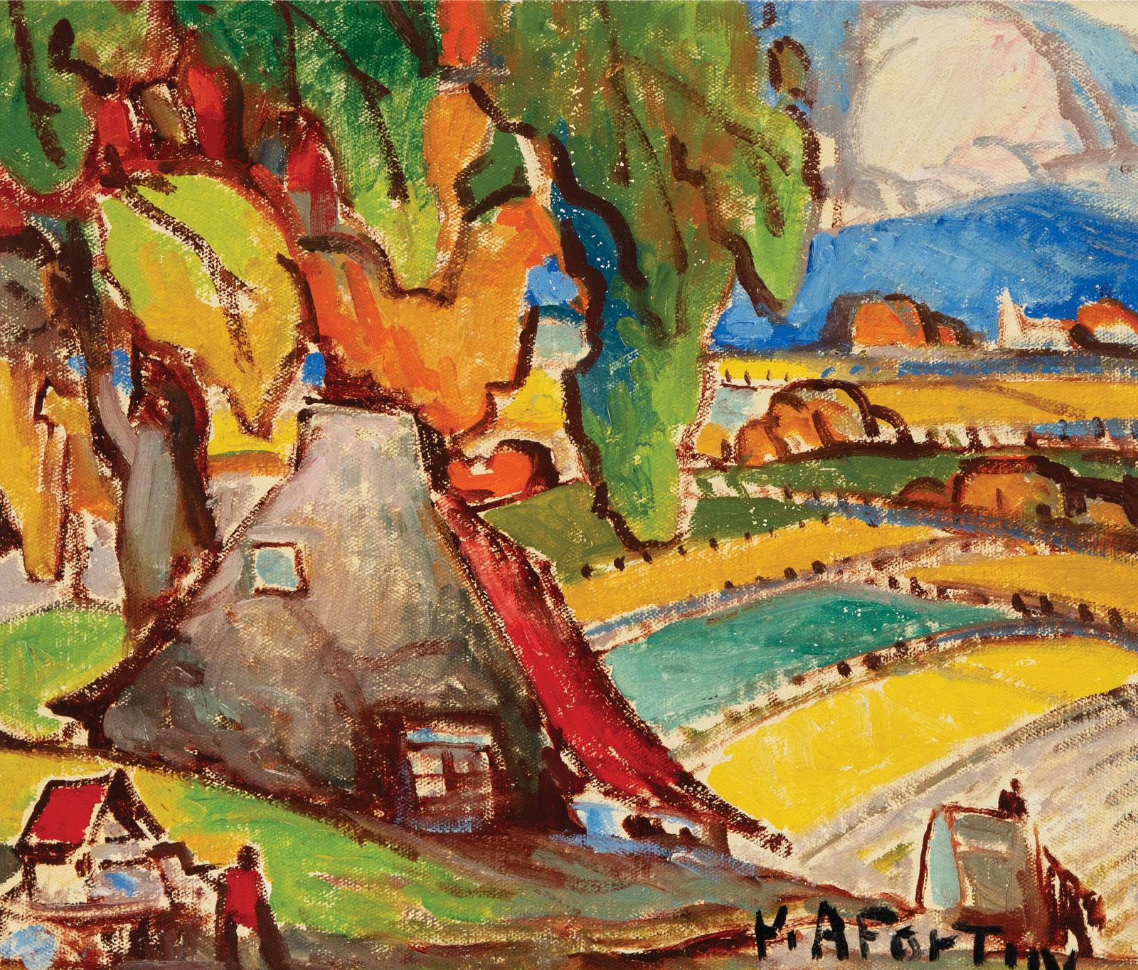 Marc-Aurèle Fortin (1888-1970) - Paysage - Ste. Rose, 1932