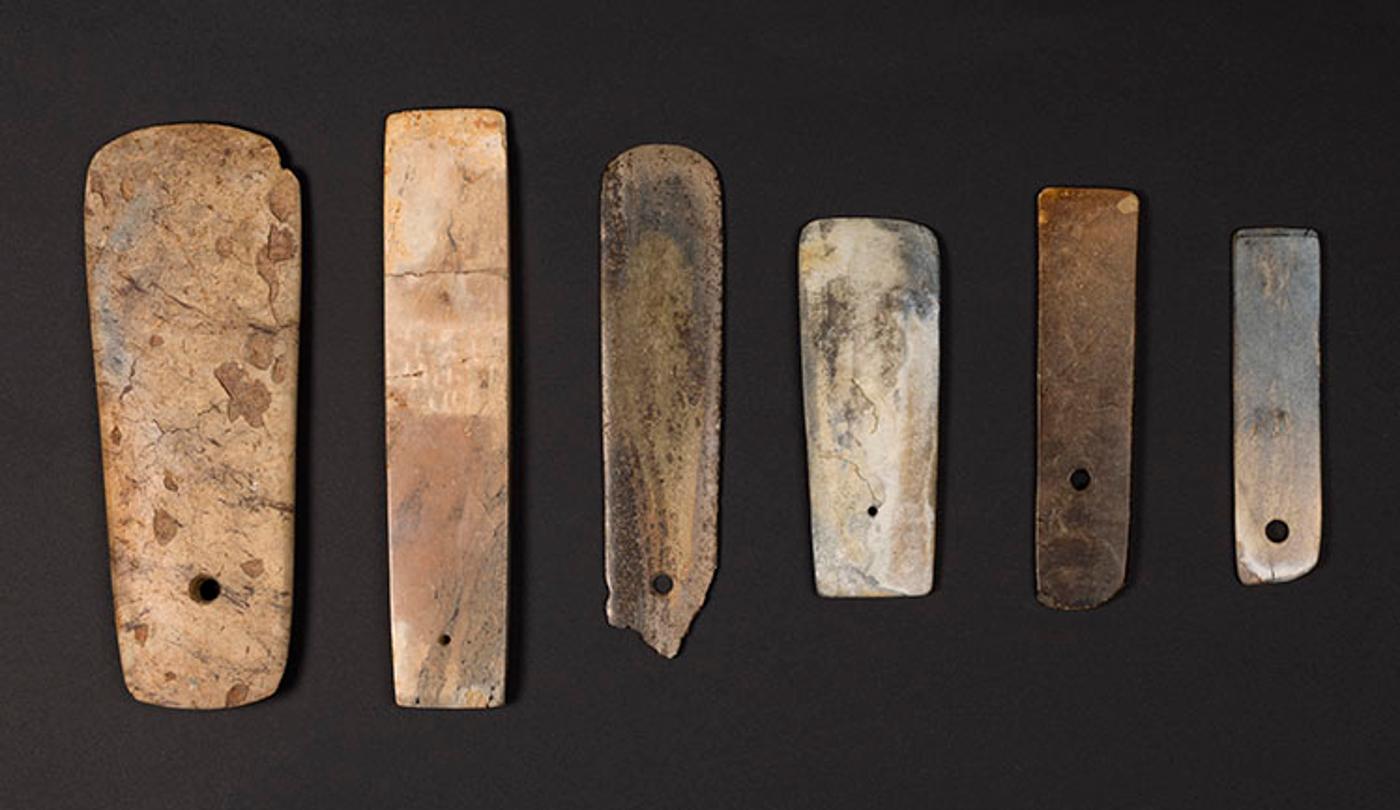 Chinese Art - Six Chinese Neolithic Stone Blades