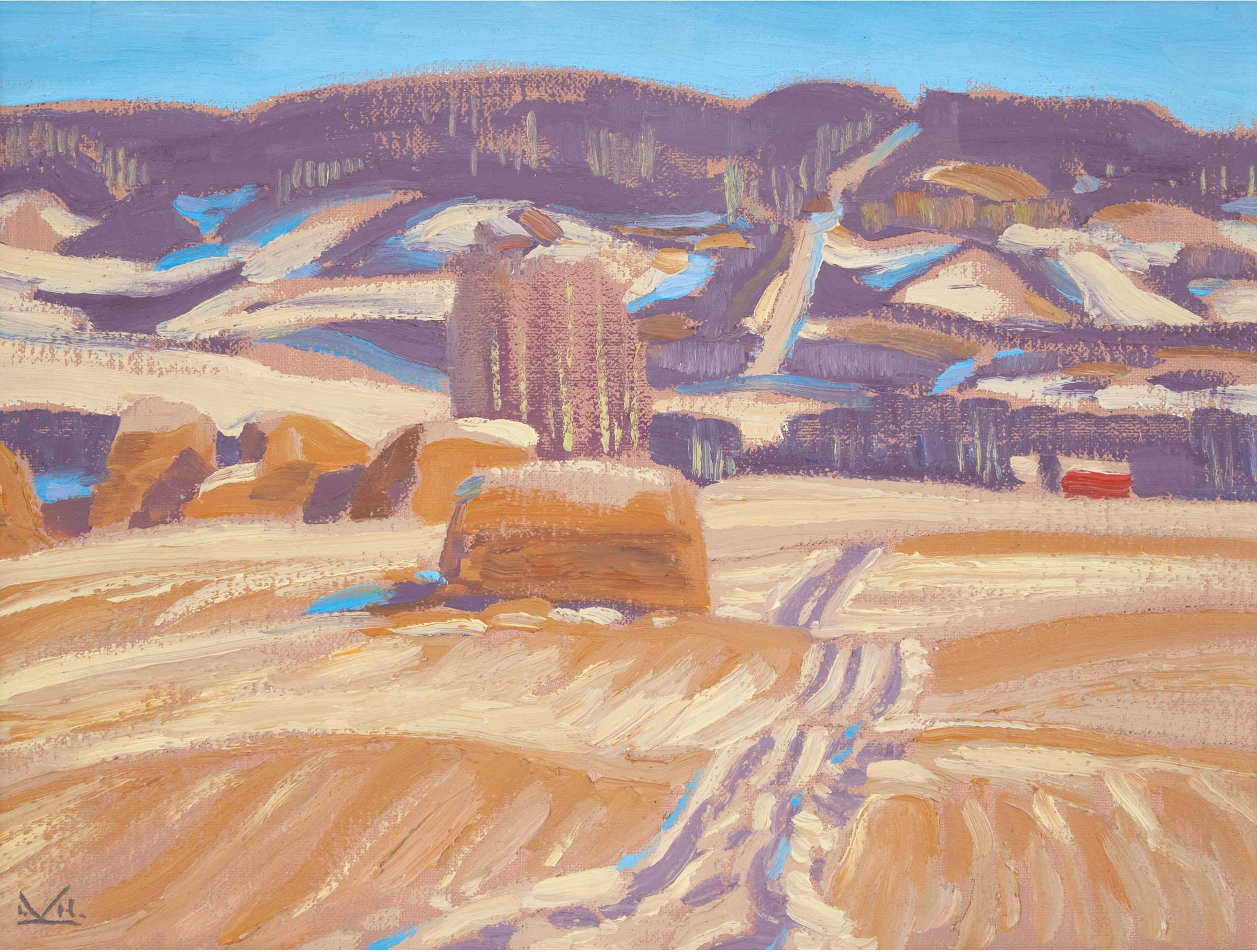 Illingworth Holey (Buck) Kerr (1905-1989) - Strawstacks, Hill Road, Turner Valley No. 2, 1975