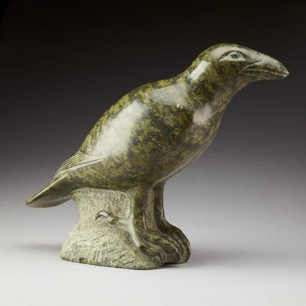 Henry Evaluardjuk (1923-2007) - Bird On A Rock (Raven)