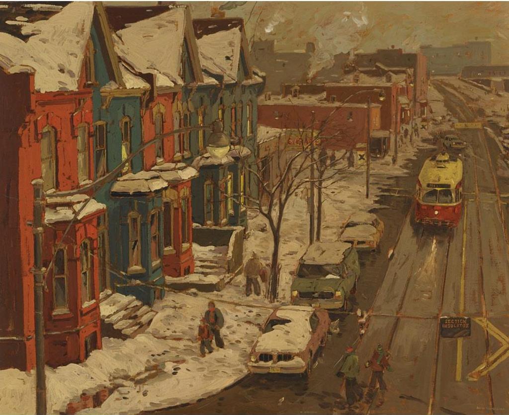 Arto Yuzbasiyan (1948) - King St. E. Near Bright St., Sunday Morning After The Snowstorm, Toronto, 1982