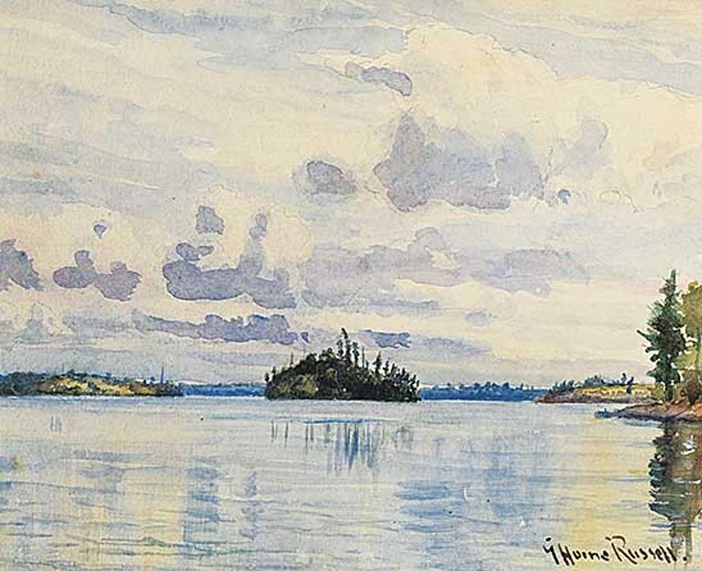 George Horne Russell (1861-1933) - On Lake Joseph, Muskoka Lakes District