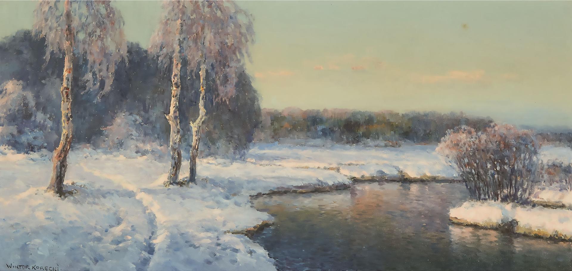 Wiktor Korecki (1890-1980) - Country Stream