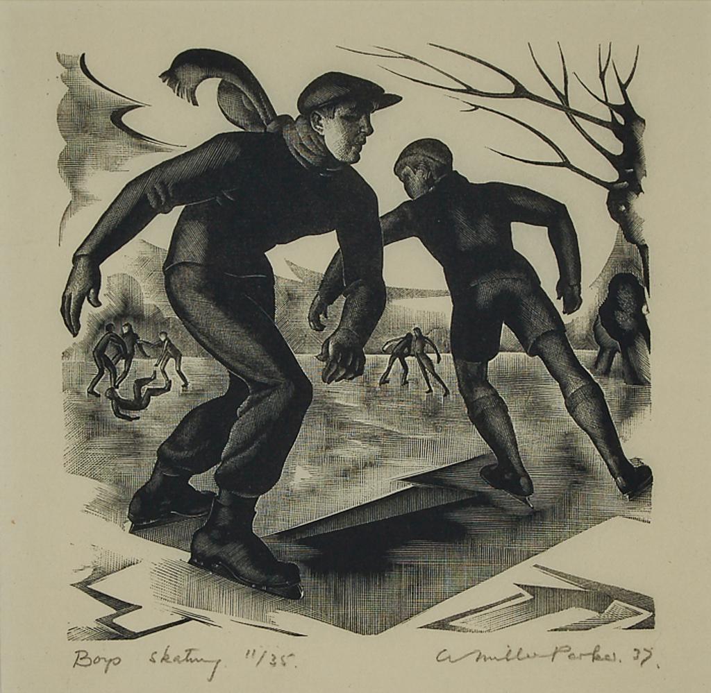 Agnes Miller Park (1895-1980) - Boys Skating, 1937