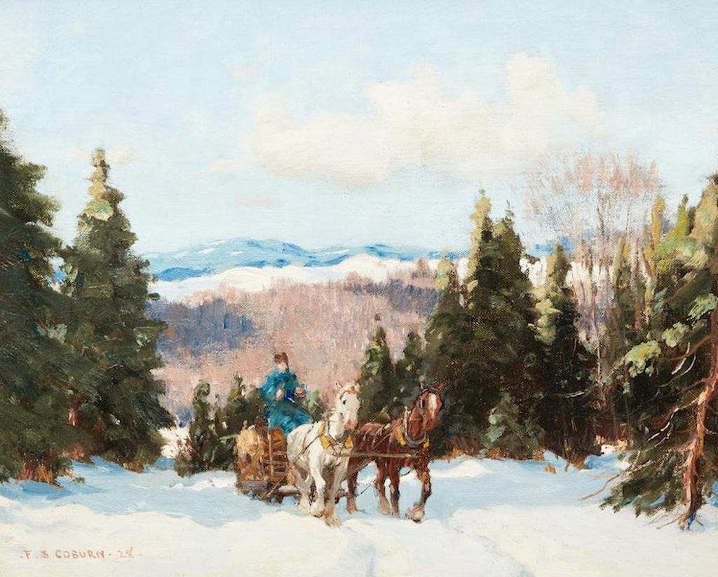 Frederick Simpson Coburn (1871-1960) - Winter Logging Scene