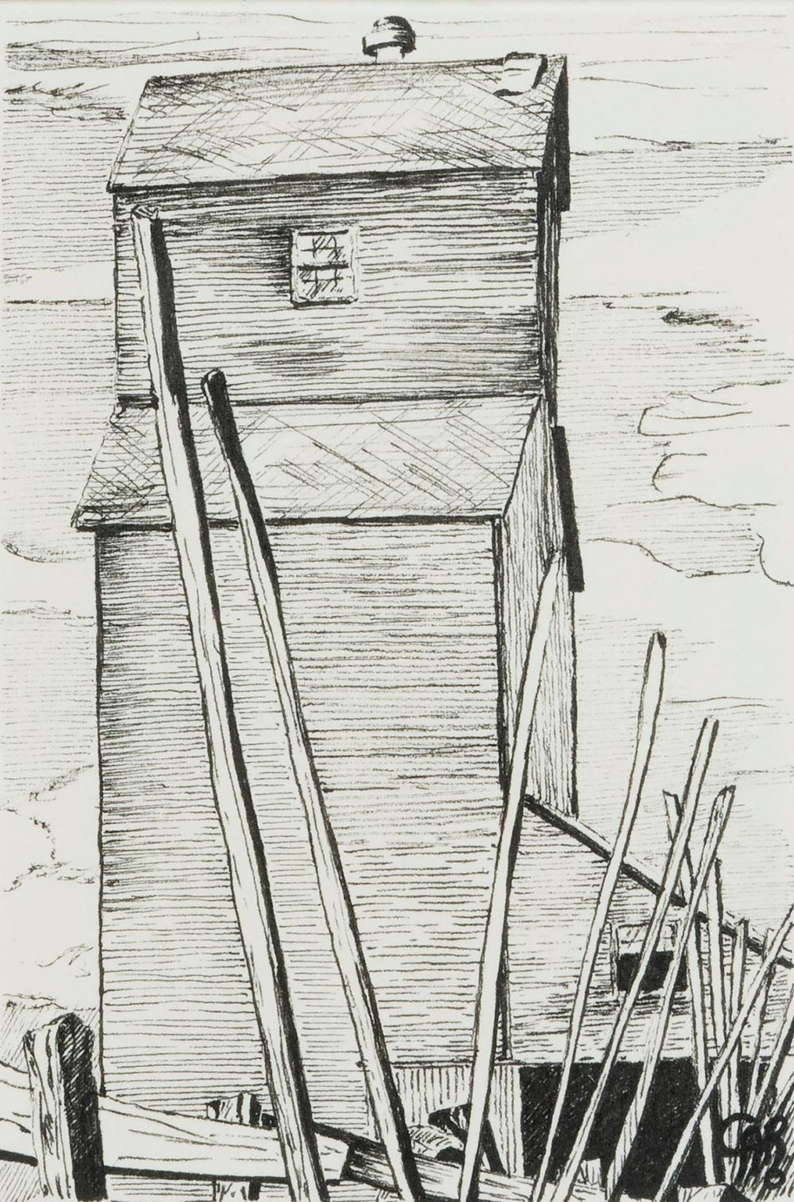 Claudine Audette-Rozon (1940) - Old Elevator - Saskatchewan