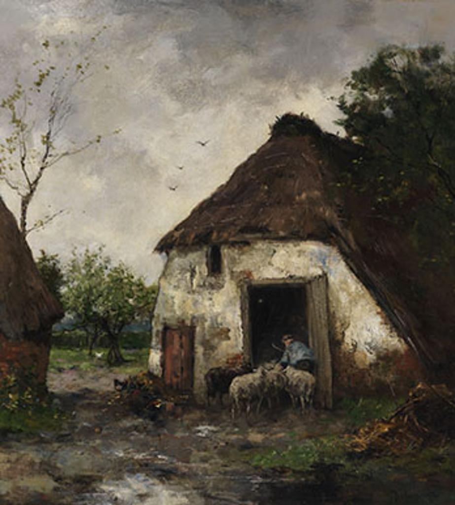Johan Frederik Cornelis Scherrewitz (1868-1951) - Dutch Farmyard