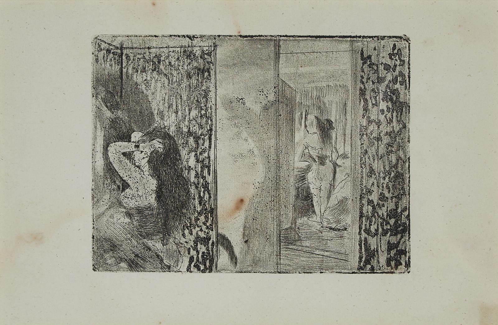 Edgar Degas (1834-1917) - Loges D'actrices (Actresses In Their Dressing Rooms), Circa 1879-1880 [delteil, 28.V; Adhemar, 31]