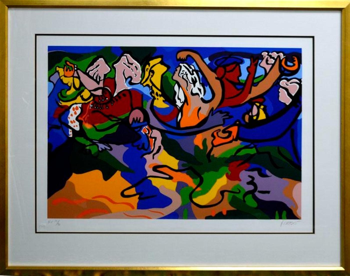 Yehouda Leon Chaki (1938-2023) - figural-abstract