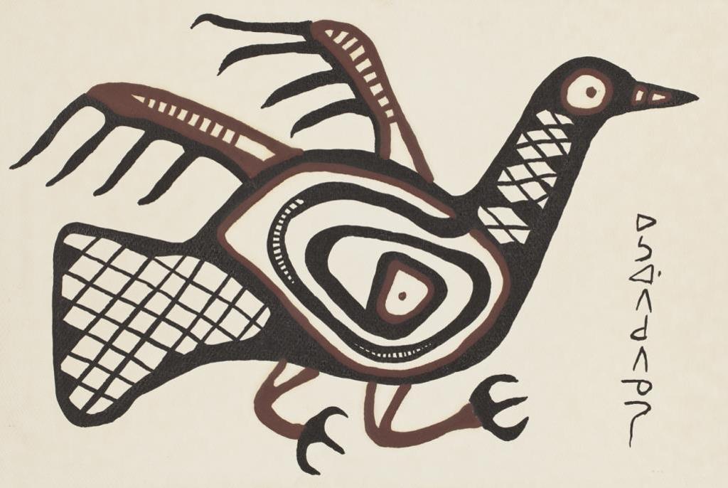 Norval H. Morrisseau (1931-2007) - Anishnabe, Running Bird, Early 1970s
