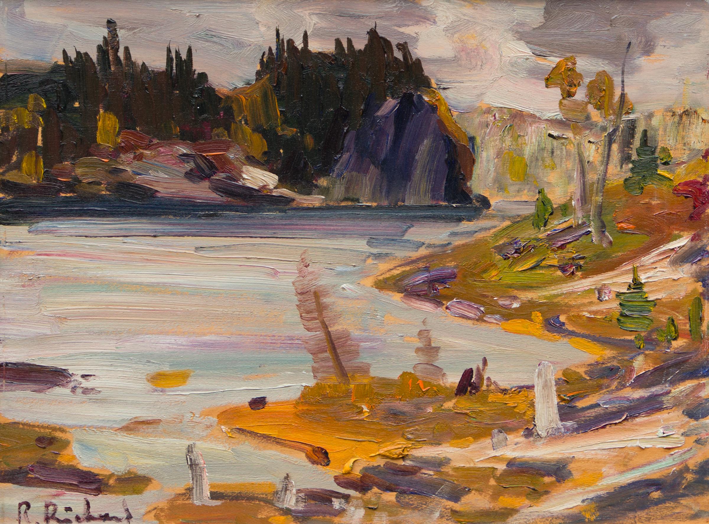 René Jean Richard (1895-1982) - Lac près de la rivière Manicouagan, c. 1960