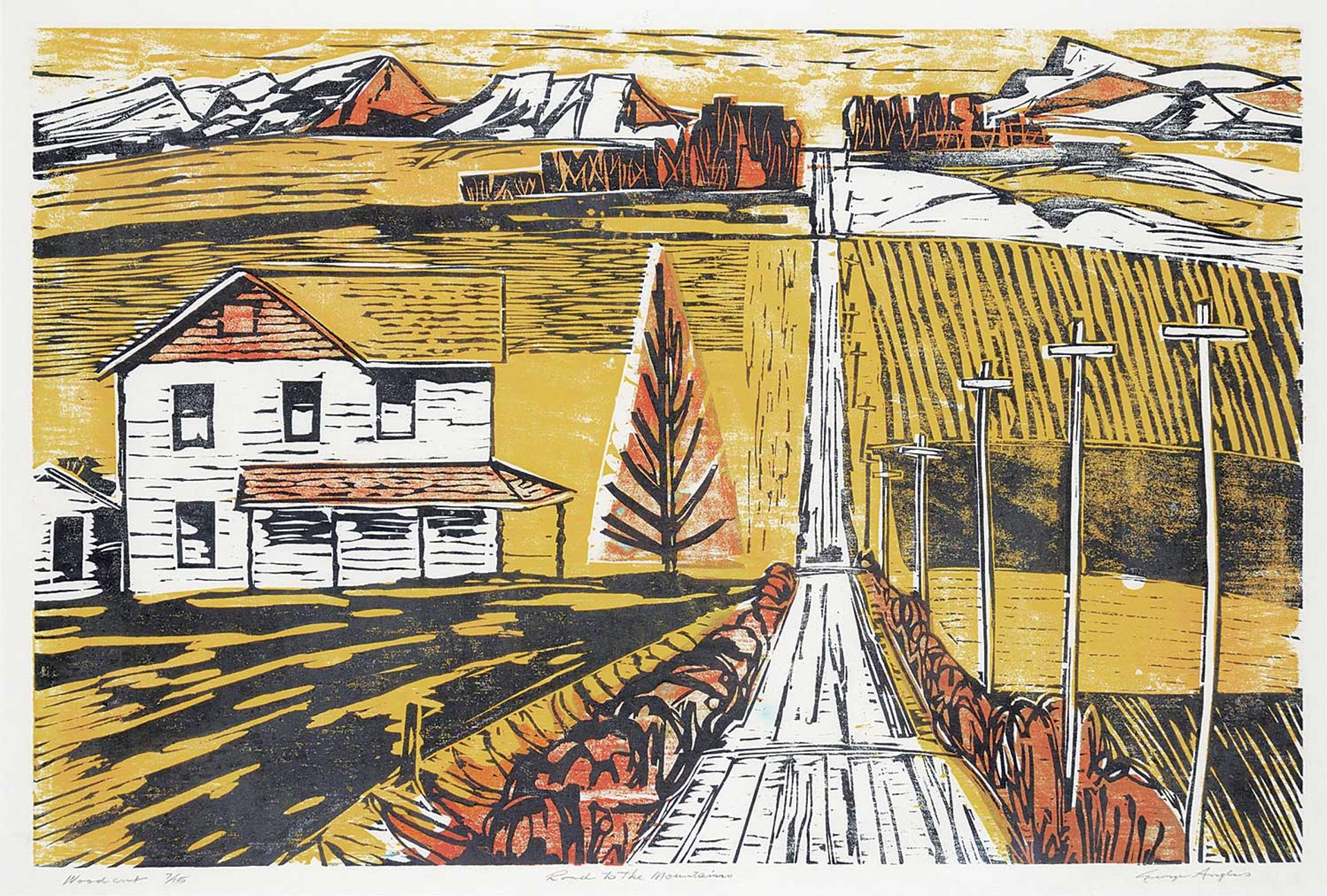 George James Angliss (1921-1991) - Road to the Mountains  #7/15