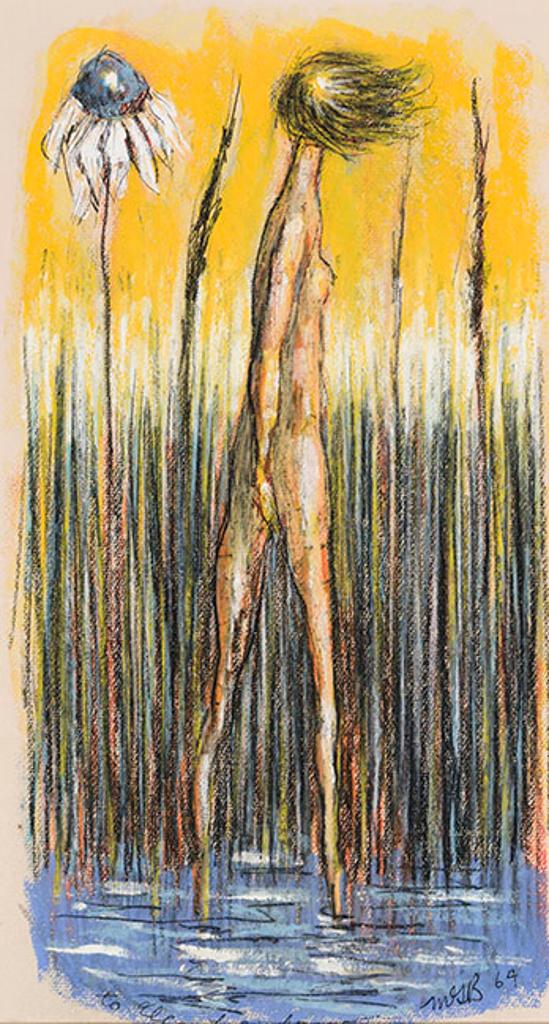 Miller Gore Brittain (1912-1968) - Nude with Flower