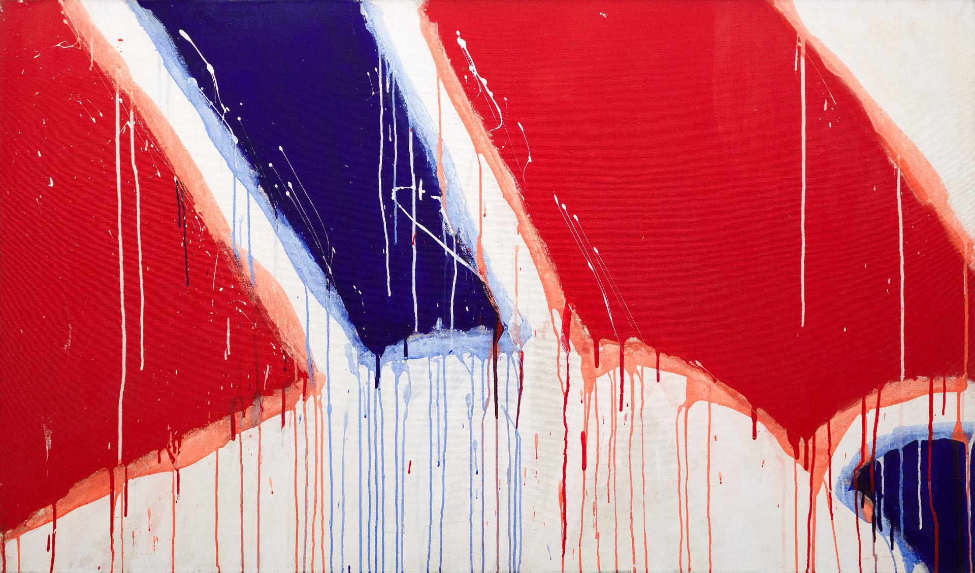 Serge Lemoyne (1941-1998) - Sans titre / Untitled (série Bleu, blanc, rouge), 1976