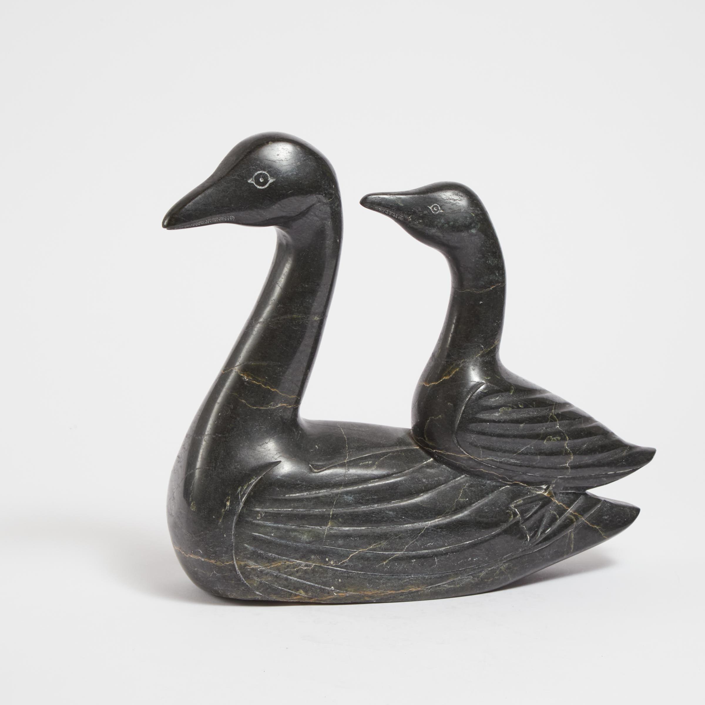 Melia Padluq (1940) - Bird With Young