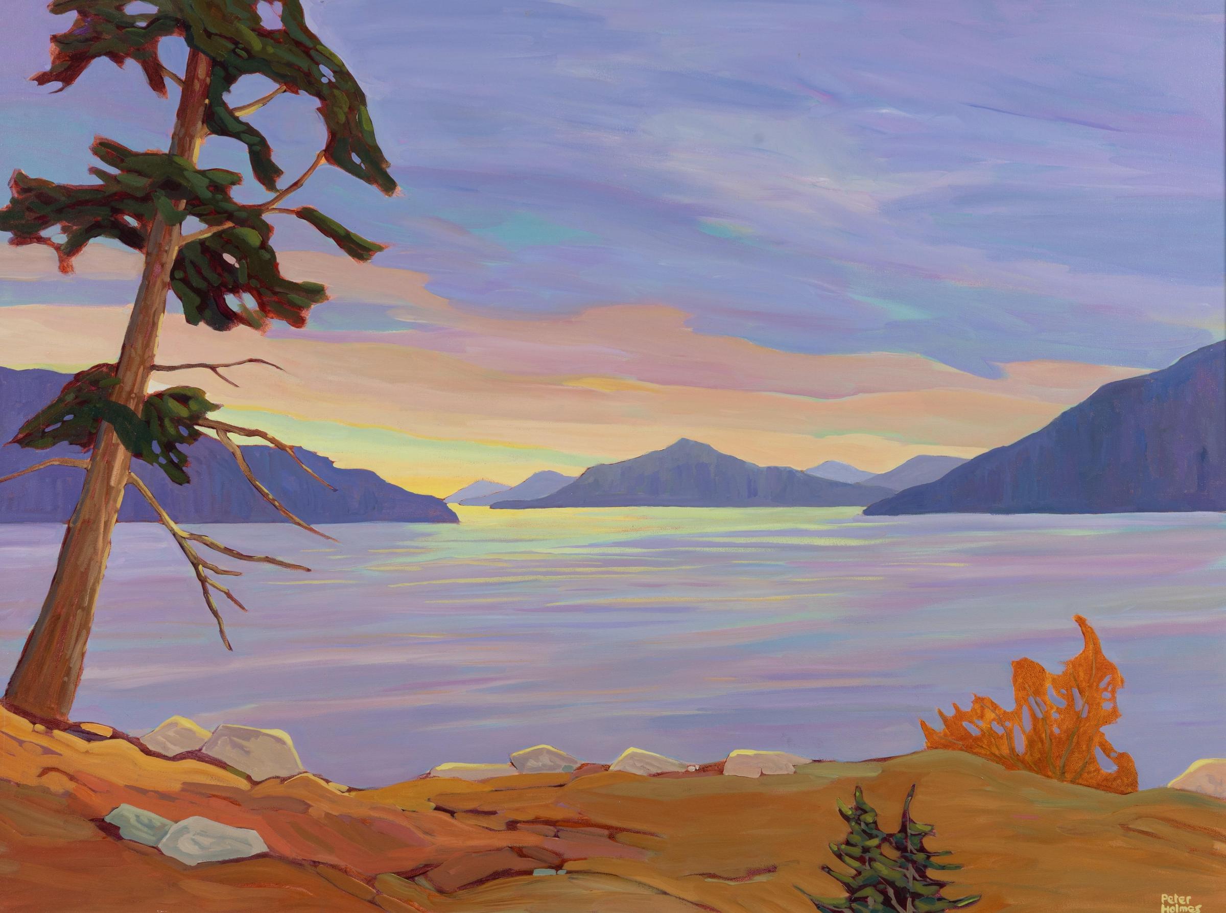 Peter Holmes (1943-2021) - Howe Sound Viewpoint from Brittania Beach