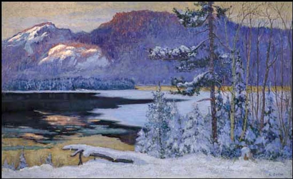 Maurice Galbraith Cullen (1866-1934) - Sunglow on the Palisades, Lac Tremblant