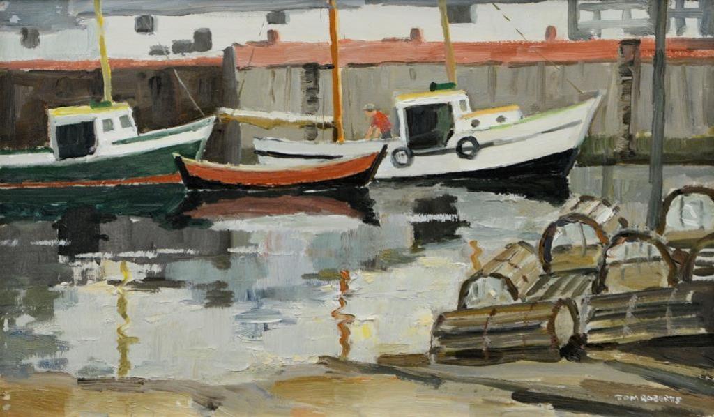 Tom (Thomas) Keith Roberts (1909-1988) - Grande Riviere Harbour, 1970