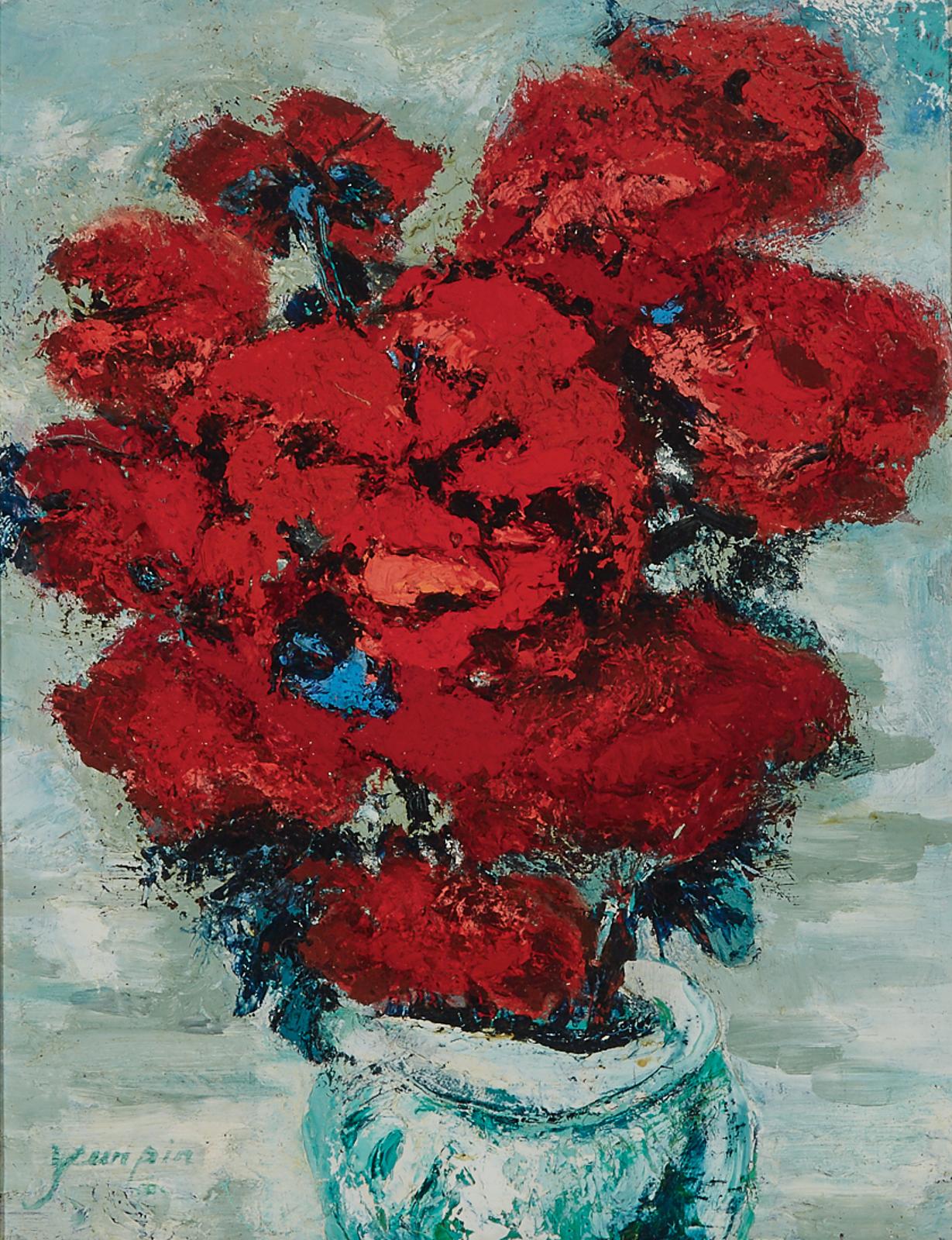Yuan Pin - Passion (Still Life Of Red Flowers), Summer, 1991