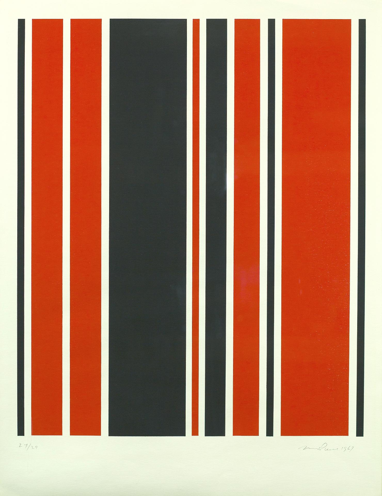 Guido Molinari (1933-2004) - Asymétrie rouge et noire, 1967