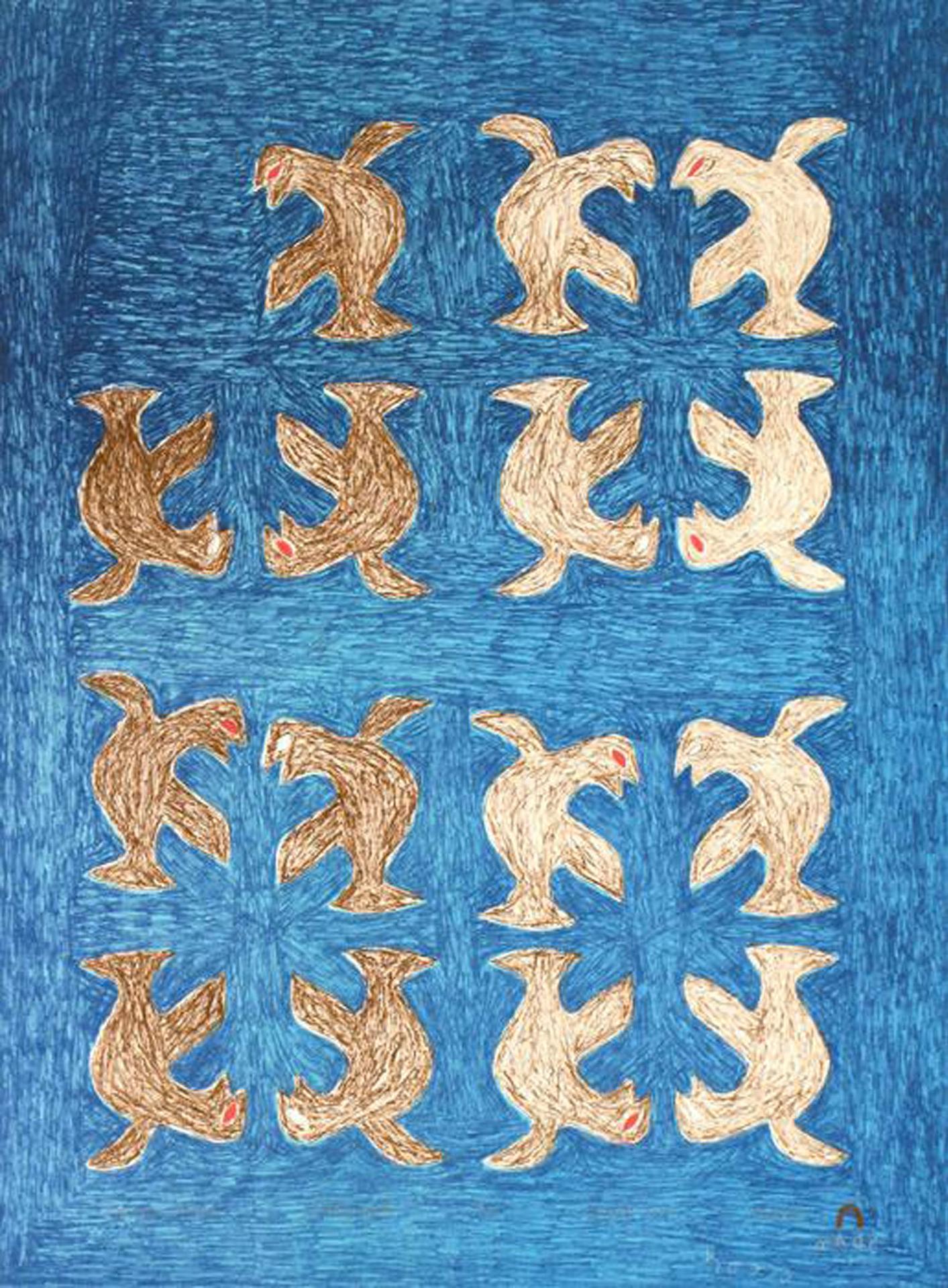 Sharni Pootoogook (1922-2003) - Square Dance, 2000