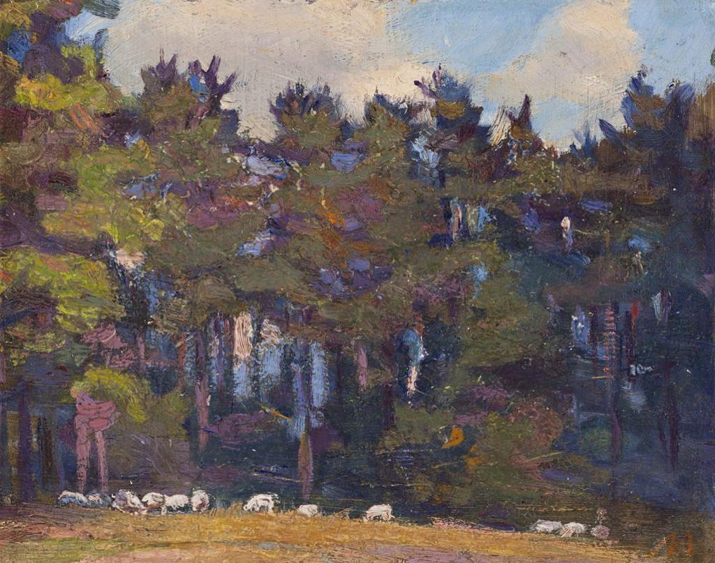 Manly Edward MacDonald (1889-1971) - A Sheep in a Pasture