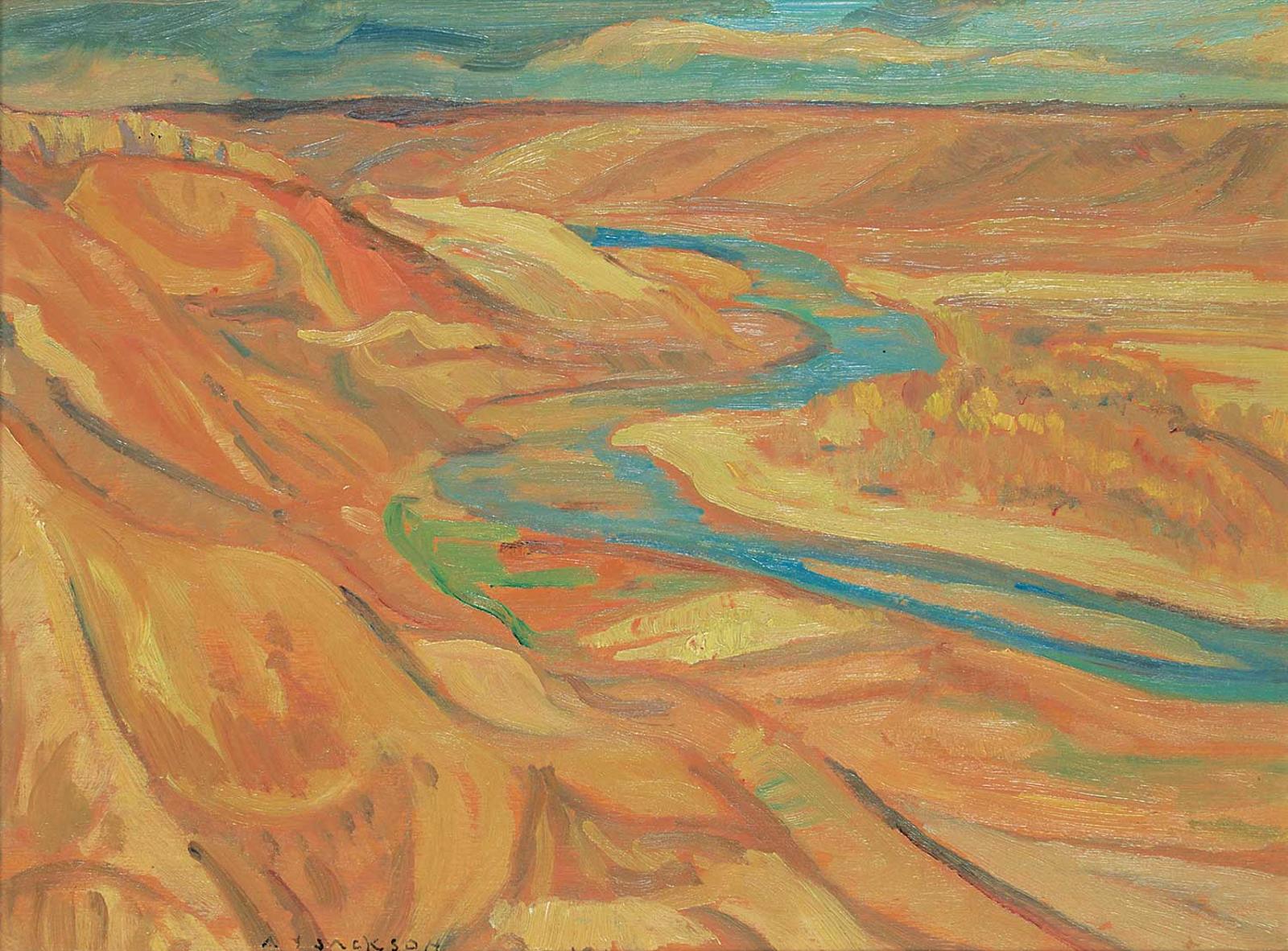 Alexander Young (A. Y.) Jackson (1882-1974) - Old Man River, Alberta