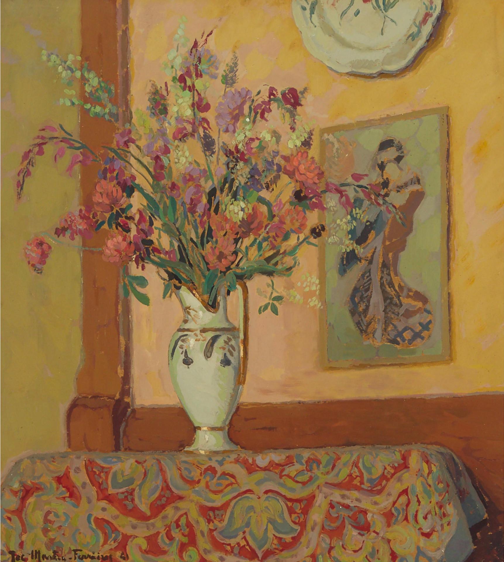 Jacques Martin-Ferrières (1891) - Vase De Fleurs, 1941