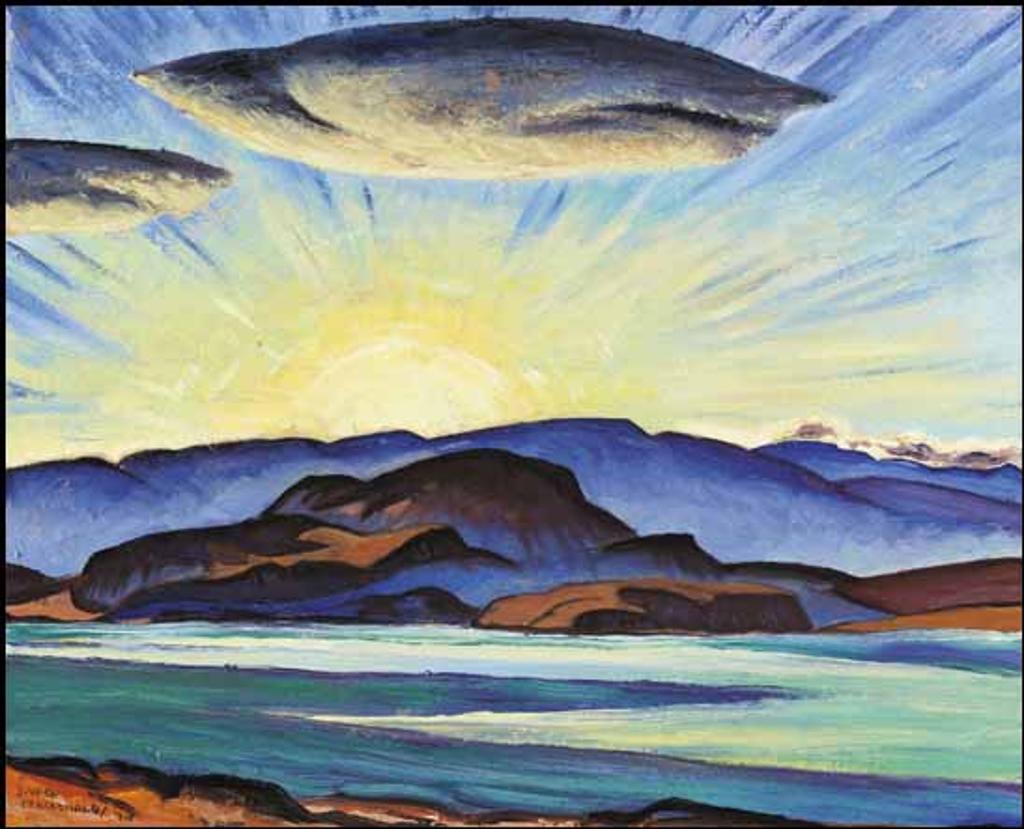 James (Jock) Williamson Galloway MacDonald (1897-1960) - Okanagan Lake, Sunset