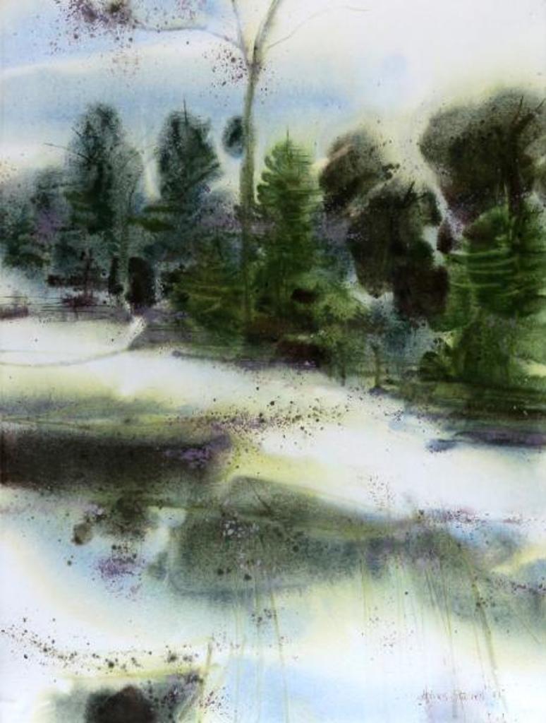 James Franklin Steeves (1944) - Winter Riverscape; 1983