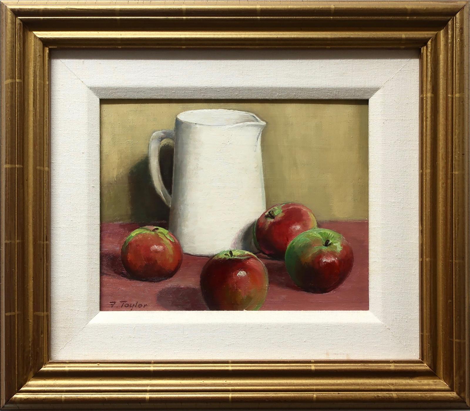 Frederick Bourchier Taylor (1906-1987) - White Jug & Four Apples