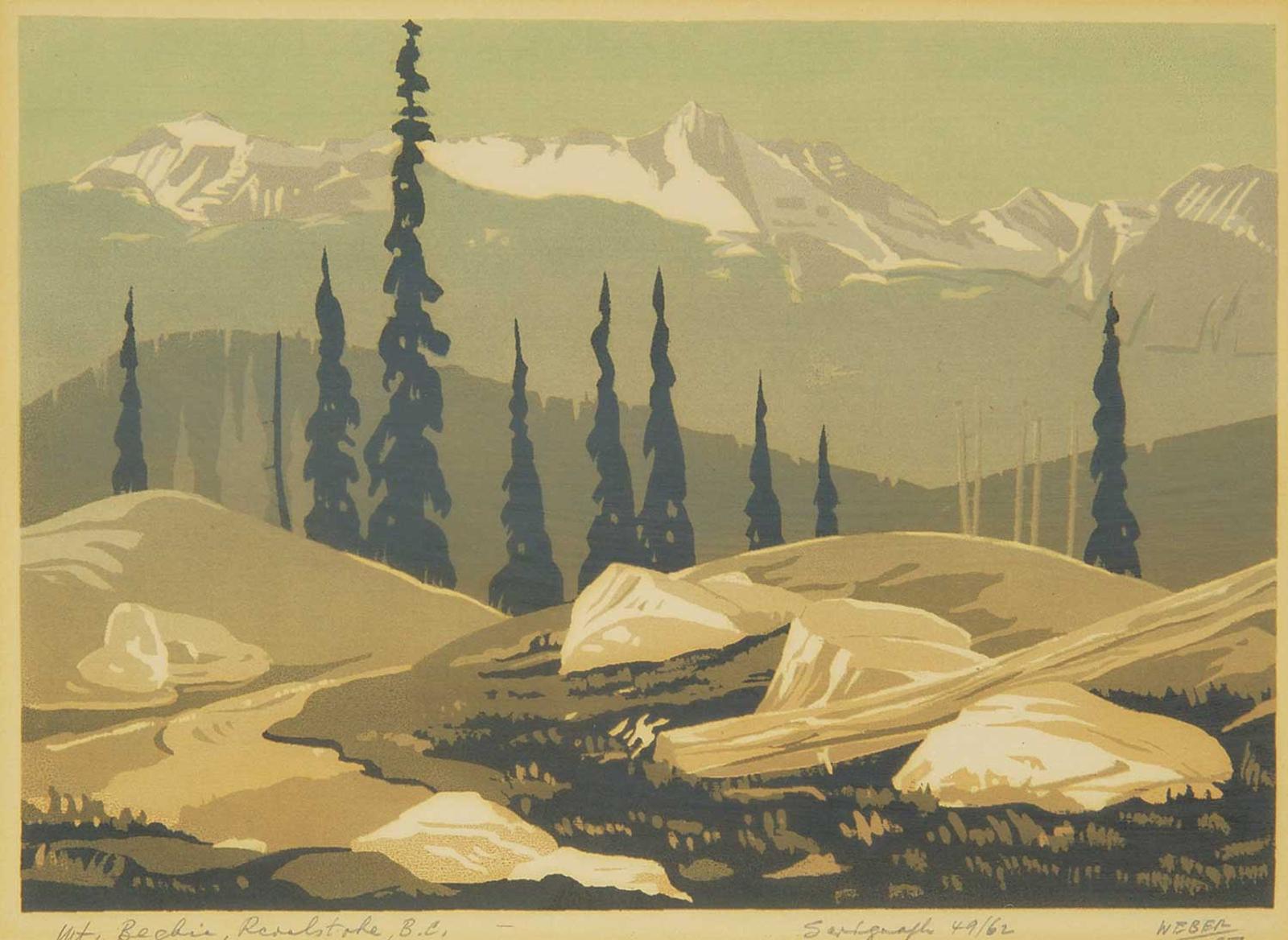 George Weber (1907-2002) - Mt. Begbie, Revelstoke, B.C.  #49/62