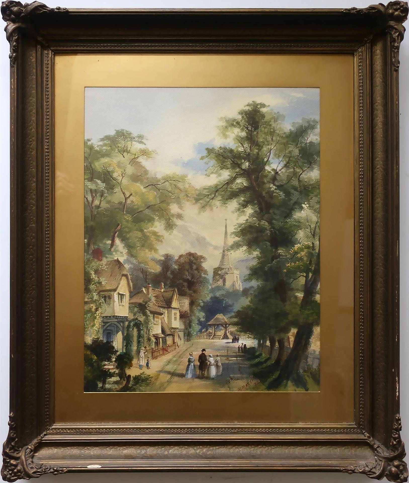 Henry Byam Martin (1837-1902) - Sunlit Street Scene