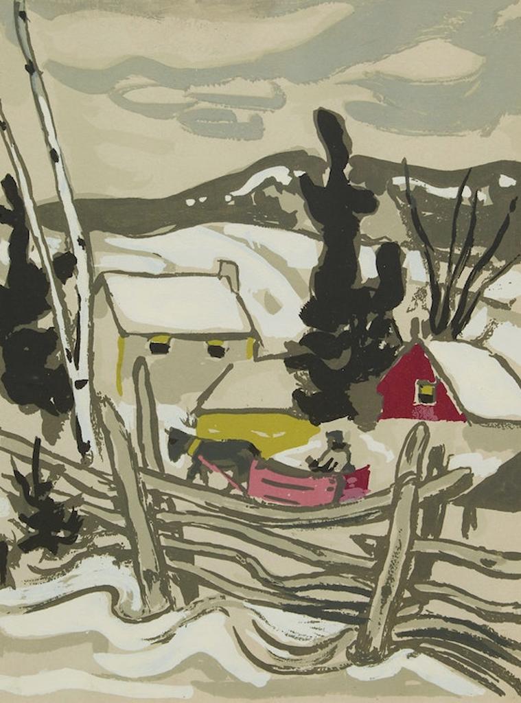 Alexander Young (A. Y.) Jackson (1882-1974) - Sleighing Through the Village