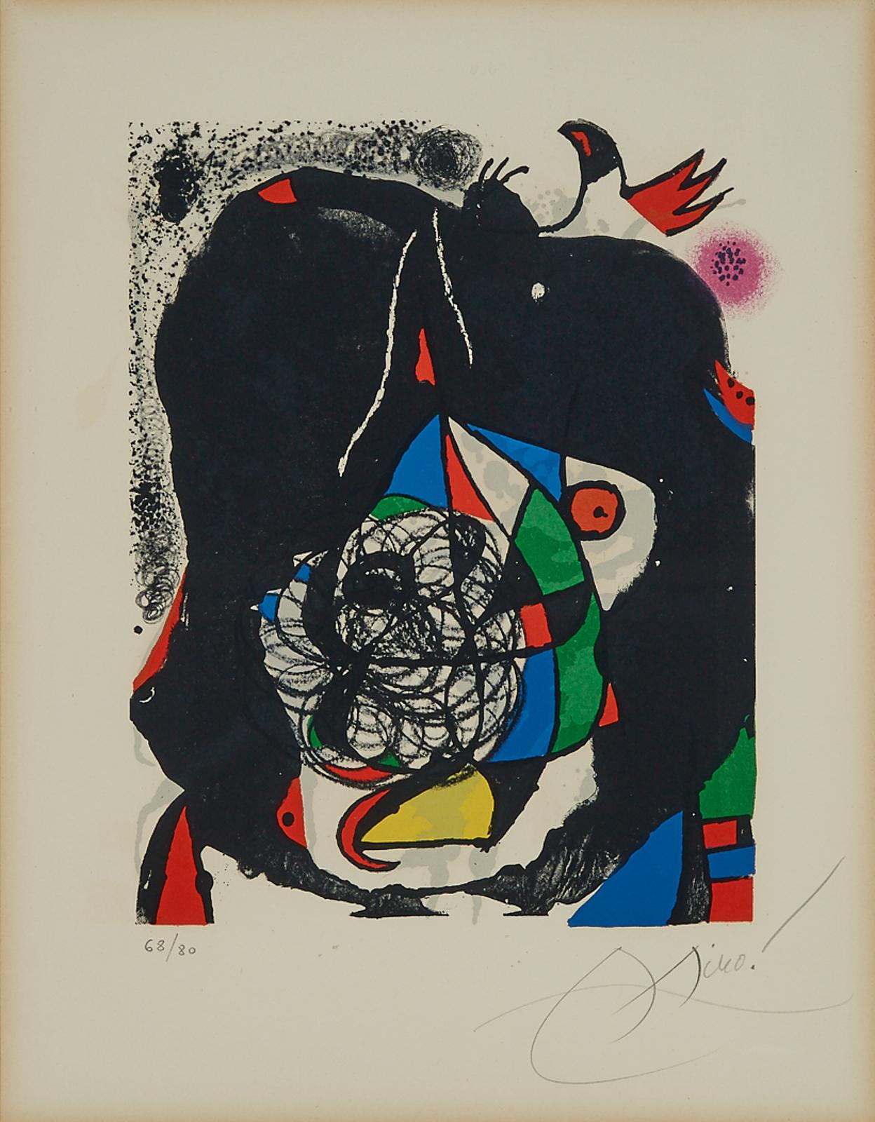 Joan Miró (1893-1983) - Tragedy (From Les Révolutions Scéniques Du Xxe Siècle- Ii), 1975 [cramer 207, Mourlot, 1078]